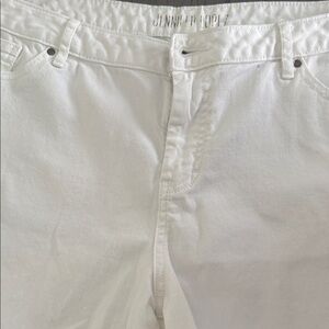 Jennifer Lopez Crisp White Cotton Jeans